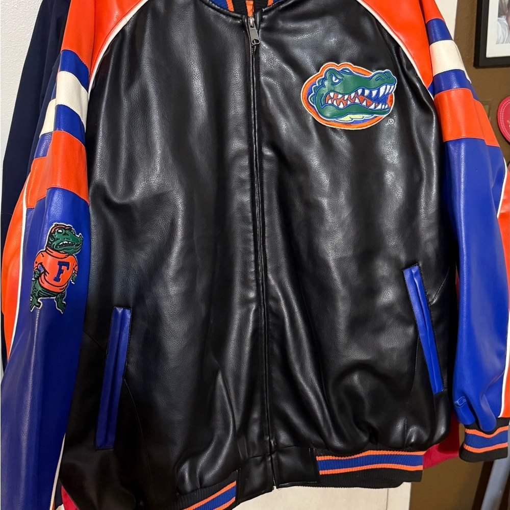 Black and Orange Bomber Jacket